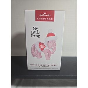 HALLMRK 2024 Hasbro My Little Pony‎ Winter Chic Cotton Candy Ornament NEW